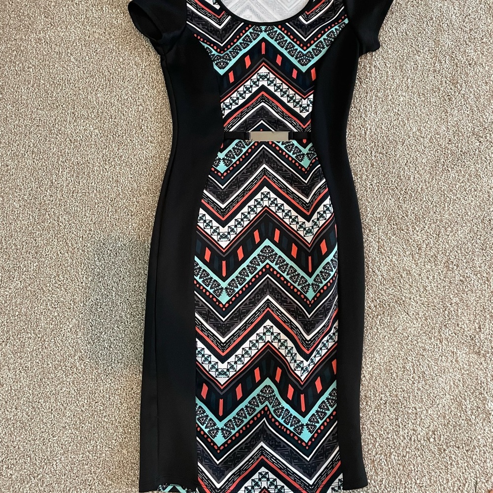 Patterned Bodycon Dress